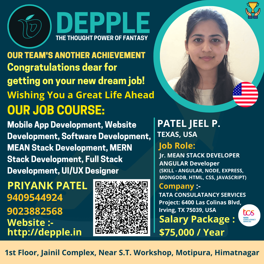 DEPPLE - JEEL PATEL JOB PLACEMENT POST