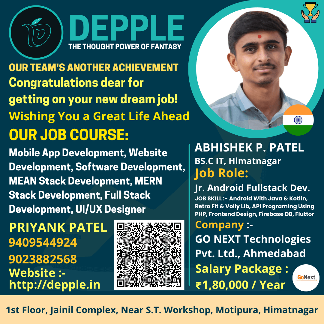 DEPPLE - ABHISHEK P. PATEL JOB PLACEMENT POST