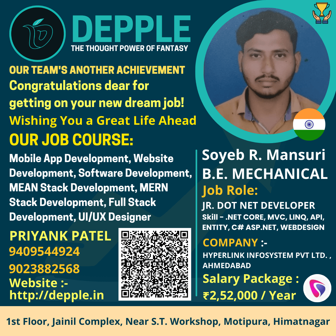 DEPPLE - SOYEB R. MANSURI JOB PLACEMENT POST