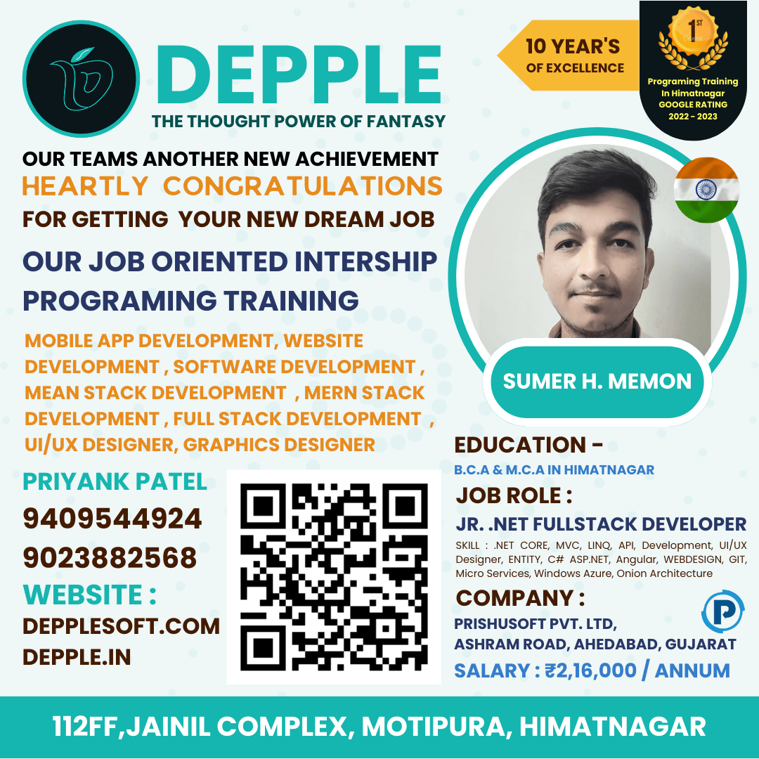 DEPPLE - SUMER H. MEMON - DEPPLE JOB PLACEMENT POST